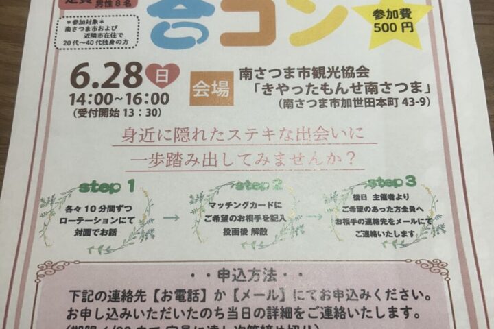 みなみ縁むすびプロジェクト「婚活コン」