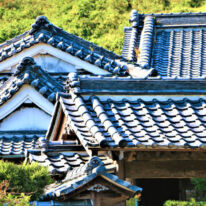 武家屋敷の屋根